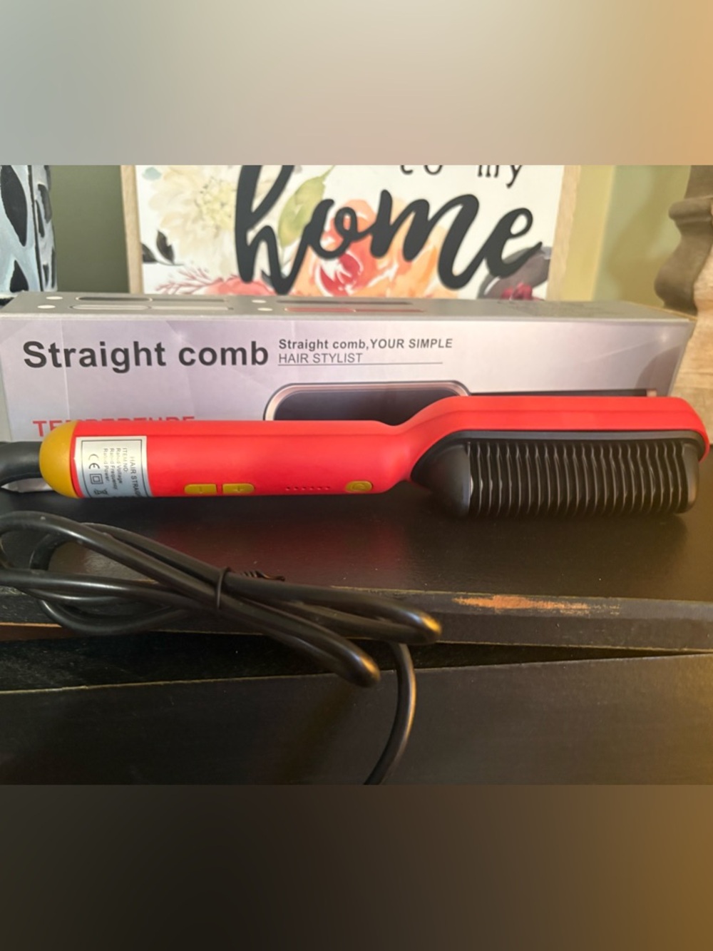 New In Box Electric Straightening Comb